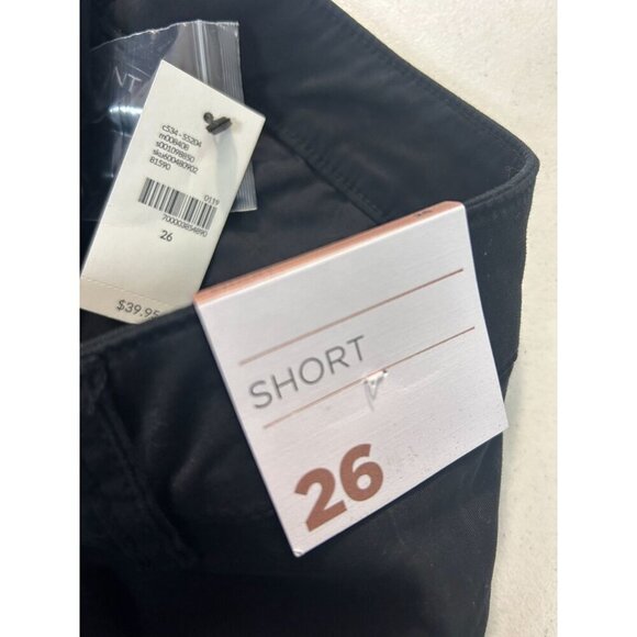 Lane Bryant Women's Plus Size Black Flat Front Shorts size 26 and 24 NWT - Picture 5 of 7